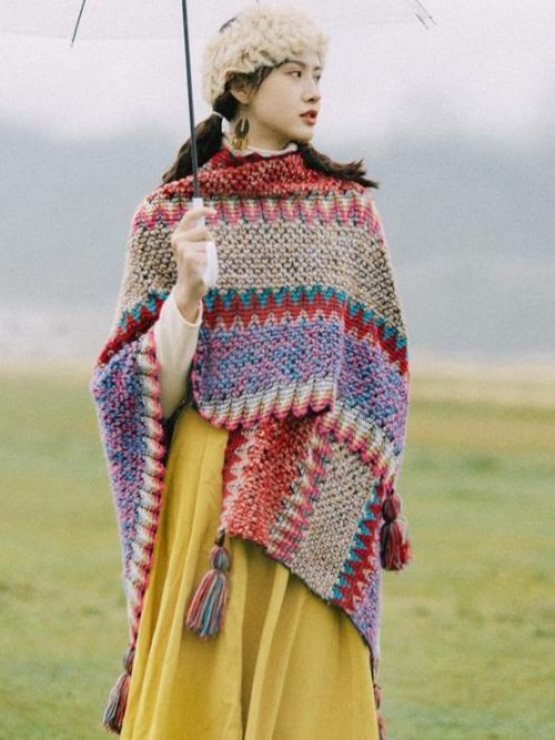 Poncho original femme